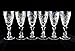 SET of 6 Russian CUT Crystal Shot Glasses on a Long Stem 60ml/2oz Hand Made