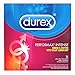 Condoms, Ultra Fine, Ribbed, Dotted with DelayLubricant, Durex Performax Intense Natural Latex Condoms, 24 Count