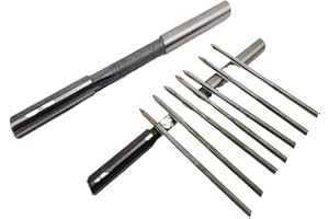KLKVTGWGZK Mini HSS Machine Reamer H7 Straight Shank Chuck Slot 1mm~7.5mm Milling Cutter Tapered Reamer(1.9mm H7)