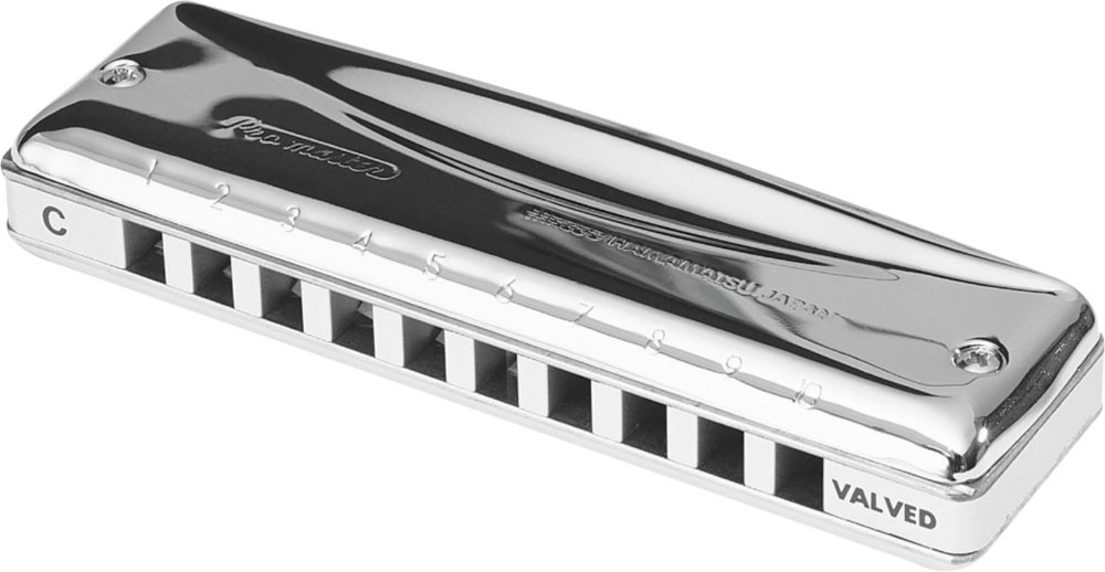 Suzuki MR-350V-G Promaster Valved Deluxe 10-Hole Diatonic Harmonica, Key of G
