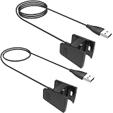 Charger for Fitbit Charge 2 Fitness Activity Tracker (2-Pack, 3.3ft/1m) | Replacement Charging Cable Cord for Fitbit Charge 2 Smart Wristband