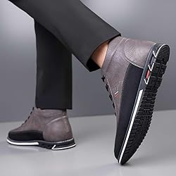 mitvr Men's Casual Dress Boots Motorcycle Boots