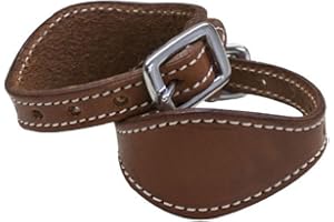 Showman Medium Oil Leather Double Stitched Western Saddle Stirrup Hobbles