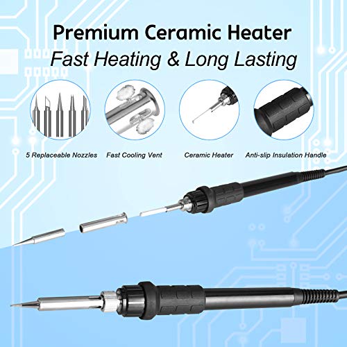 JIAHCN Soldering Station Soldering Iron Kit Digital Soldering Stations
