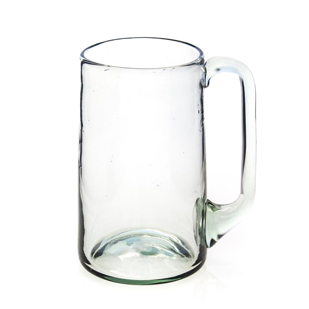Fair Trade Glass Beer Mug with More Character! (B)