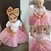 Girl Newborn It's My 1st/2nd Birthday Shinny Printed Tutu Princess Dress Outfit Set Pink (1 Years)