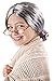 Kangaroo Halloween Costume Old Lady Wig for Kids Gray Super Funny