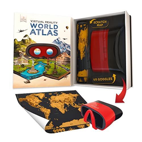 Abacus Brands Virtual Reality World Atlas Illustrated Interactive VR