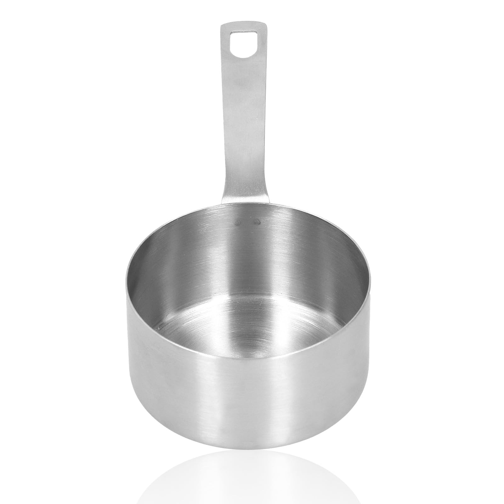 Stainless Steel Measuring Cup Square Handle Measuring Spoon with Scale Multifunctional Measuring Cup High-End Durable Portable Kitchen Measuring Tool(1 Cup)