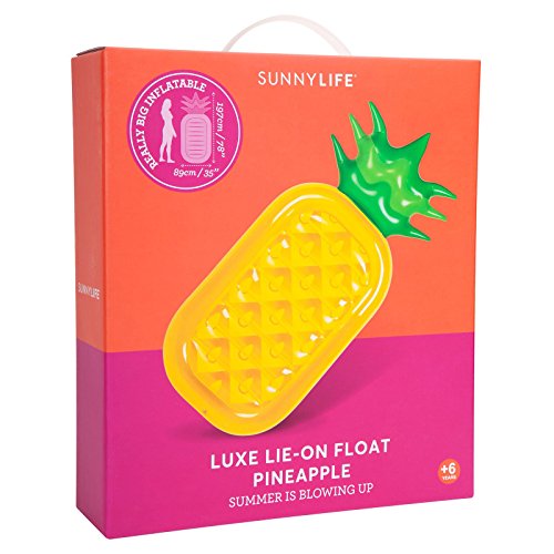 Sunnylife Luxury Adult Inflatable Pool Float Lie Down Beach Toy - Pineapple