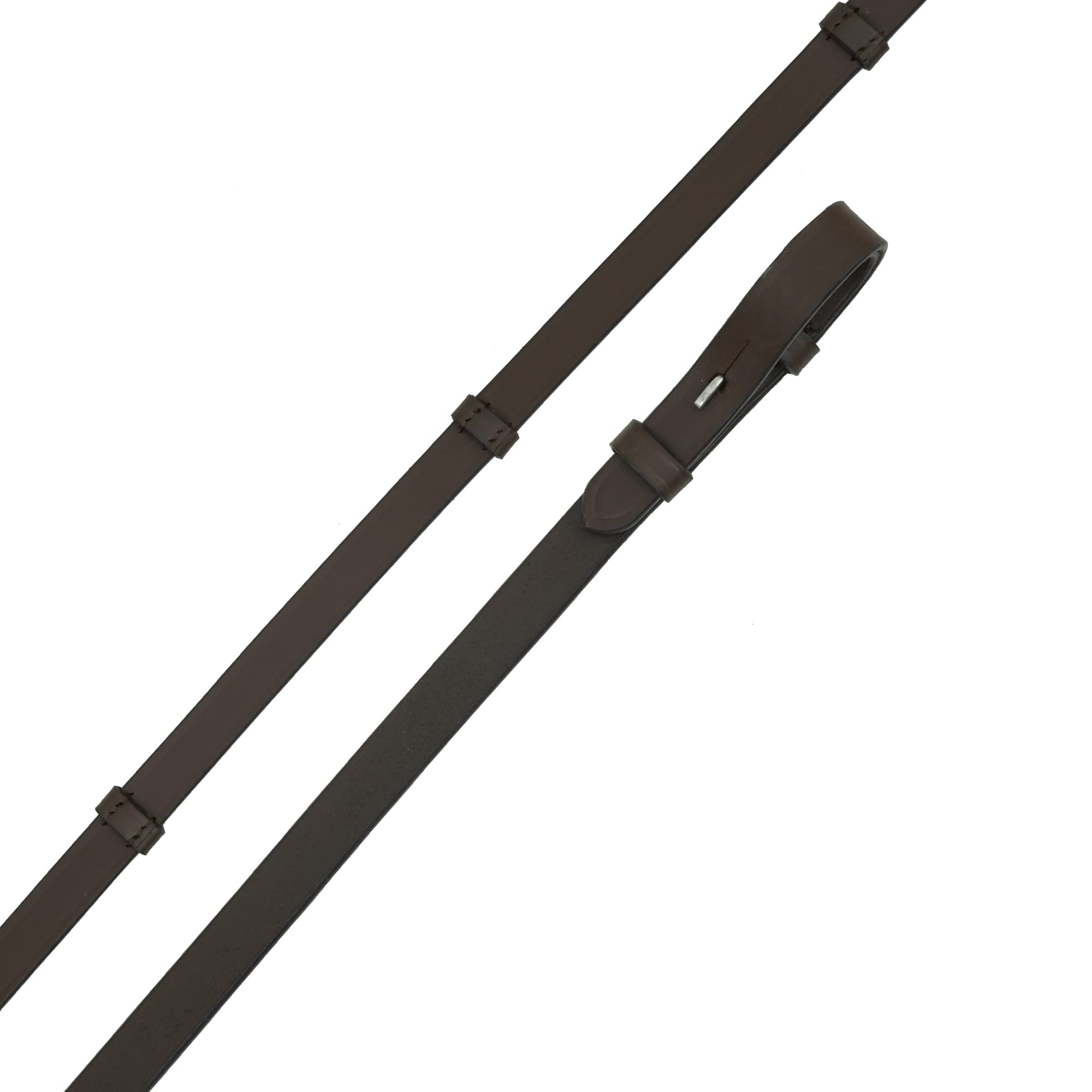 SIE Leather reins with stoppers (Brown, Pony)