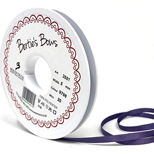 Mulberry Double Satin Ribbon