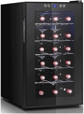 Wk Wine Cooler Freestanding Wine Cabinet Refrigerator Home Red White Grape Beer Champagne Chiller With Digital Temperature Display Glass Door 18 Bottles Lili Amazon Co Uk Kitchen Home