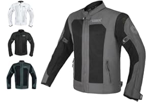 CUBER MOTORCYCLE BREATHABLE MESH JACKET MENS WITH CE ARMOR BIKERS RACING GEAR, SUMMER MOTORBIKE PROTECTIVE JACKET