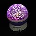 Star Light Projector, star light lamp, Night Lighting Lamp [4 LED Beads, 3 Model Light, USB Cord ] Toullfly colorful Night light, Romantic Rotating Starry Sky Projector for Kids Baby Bedroom (Purple)
