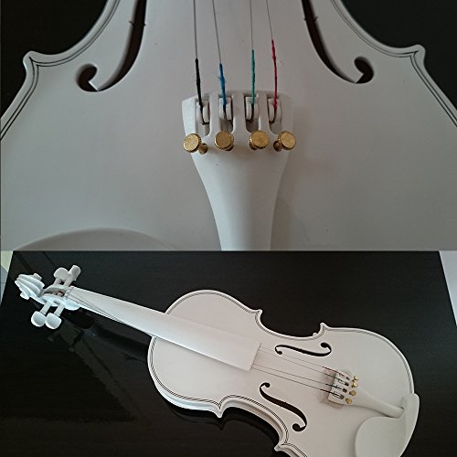 Student-Akustische-Violine-Full-44-Fichte-aus-Ahorn-mit-Fall-Schleife-Kolophonium-ganze-wei-Farbe