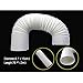 ZXMOTO Extra Long Universal Portable Air Conditioner Exhaust Hose 6
