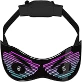 ILEDCOLOR LED Glasses for adults, Customizable Bluetooth LED Glasses, Perfect for Christmas, Halloween, and Birthday Parties