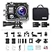 WiMiUS 4K Ultra HD 16MP Sports Action Camera WiFi Helmet Camera Underwater Waterproof Camcorder 170 Degree Wide Angle with 2 PCS Rechargeable Batteries and Mounting Accessories Kit