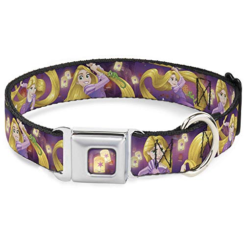 Dog Collar Seatbelt Buckle Rapunzel 4 Tangled Poses Pascal Lights Light Purples…