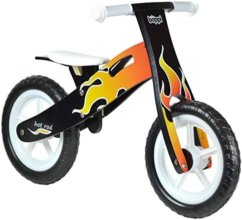Boppi Kids Wooden Balance Bike - 3, 4 and 5 Years - Flame