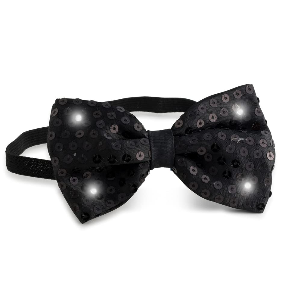 Dress Up America Sequin Bow Tie with LED Flashing Lights - Beautiful Dress Up Set for Role Play — image 1