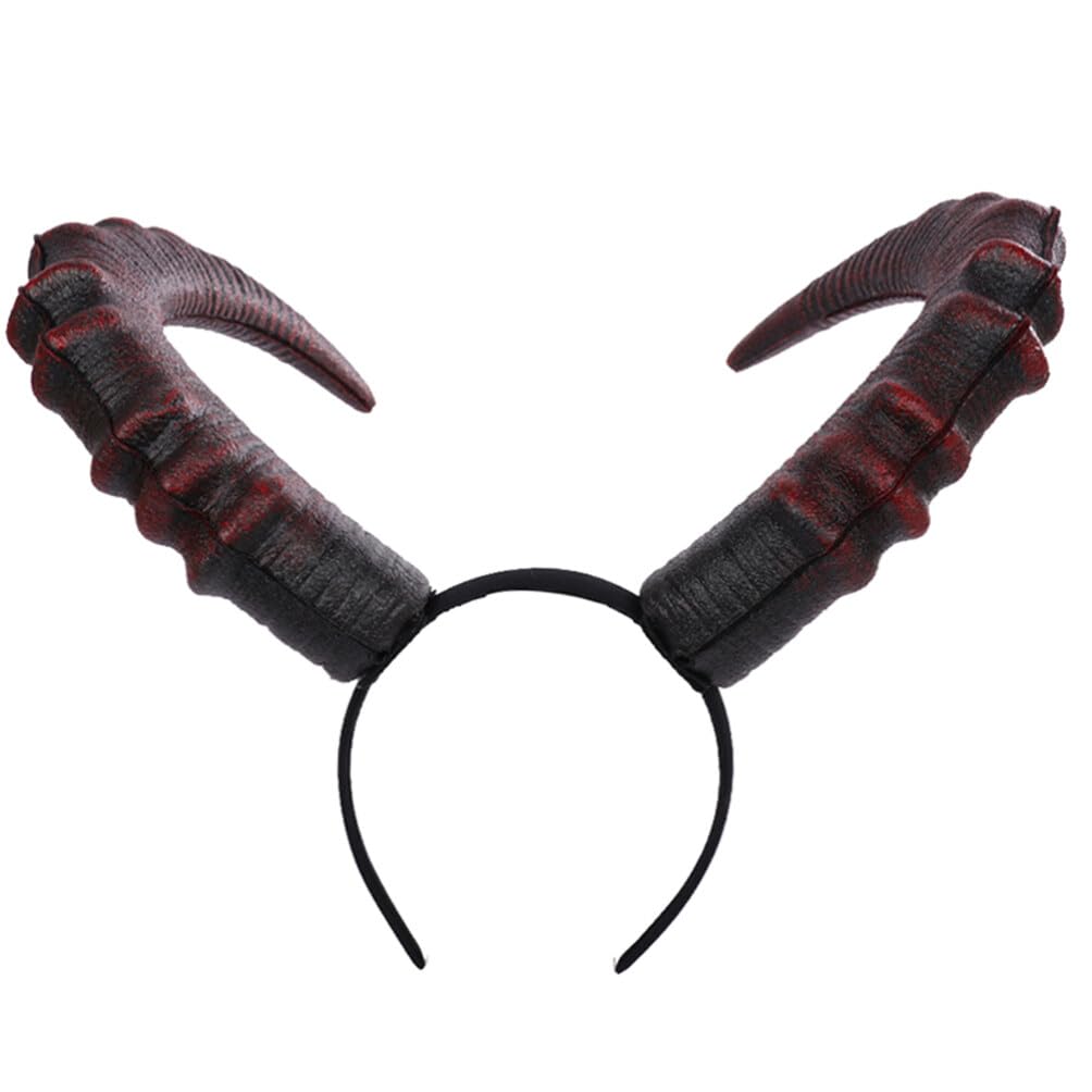 Carnival Horn Headband PU Devil Horn Devil Hair Band Headdress for Women Girls Costume Cosplay Party Supplies