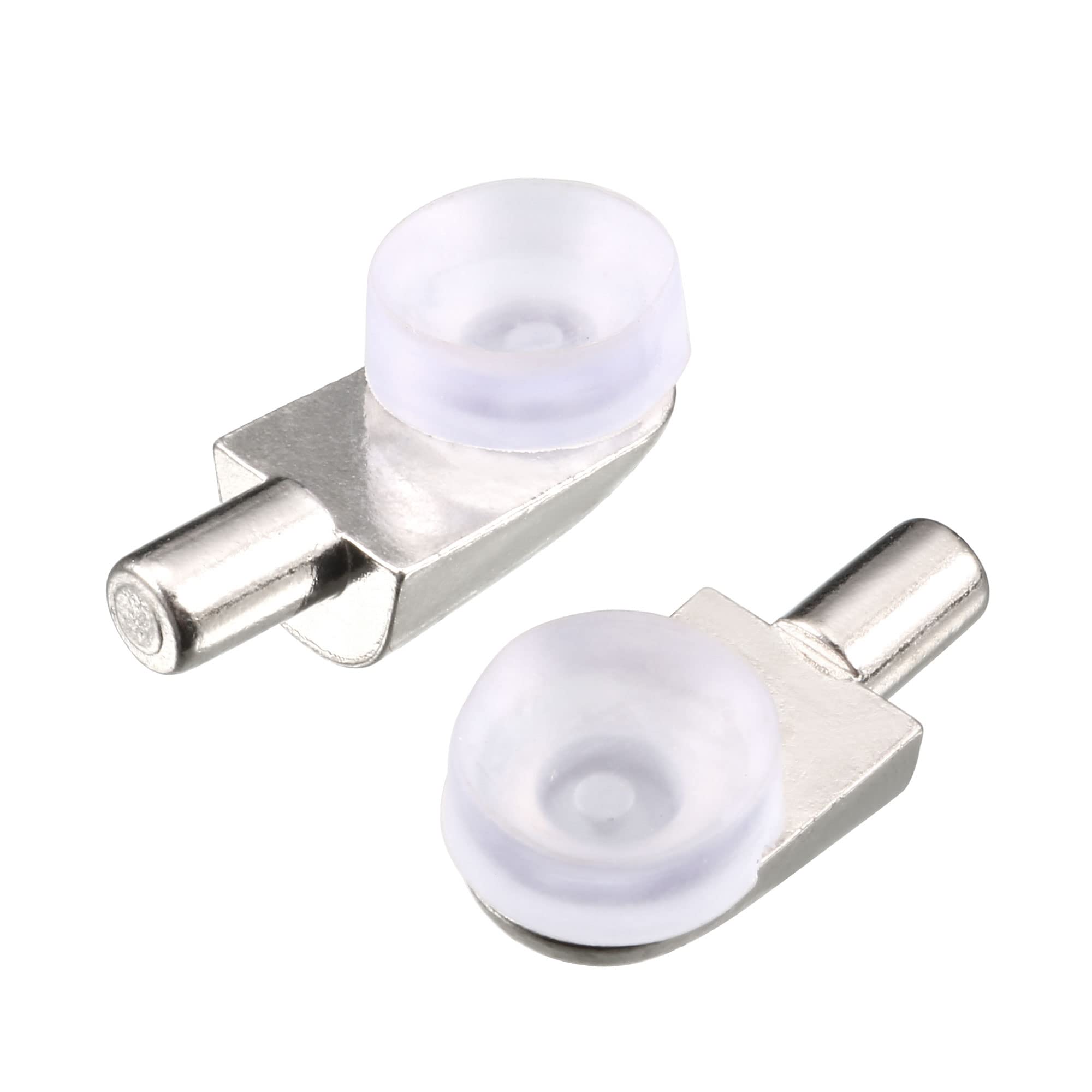 Sourcingmap Glass Wood Shelf 5mm Pin Dia Rubber Suction Cup Support Holder Bracket 10pcs