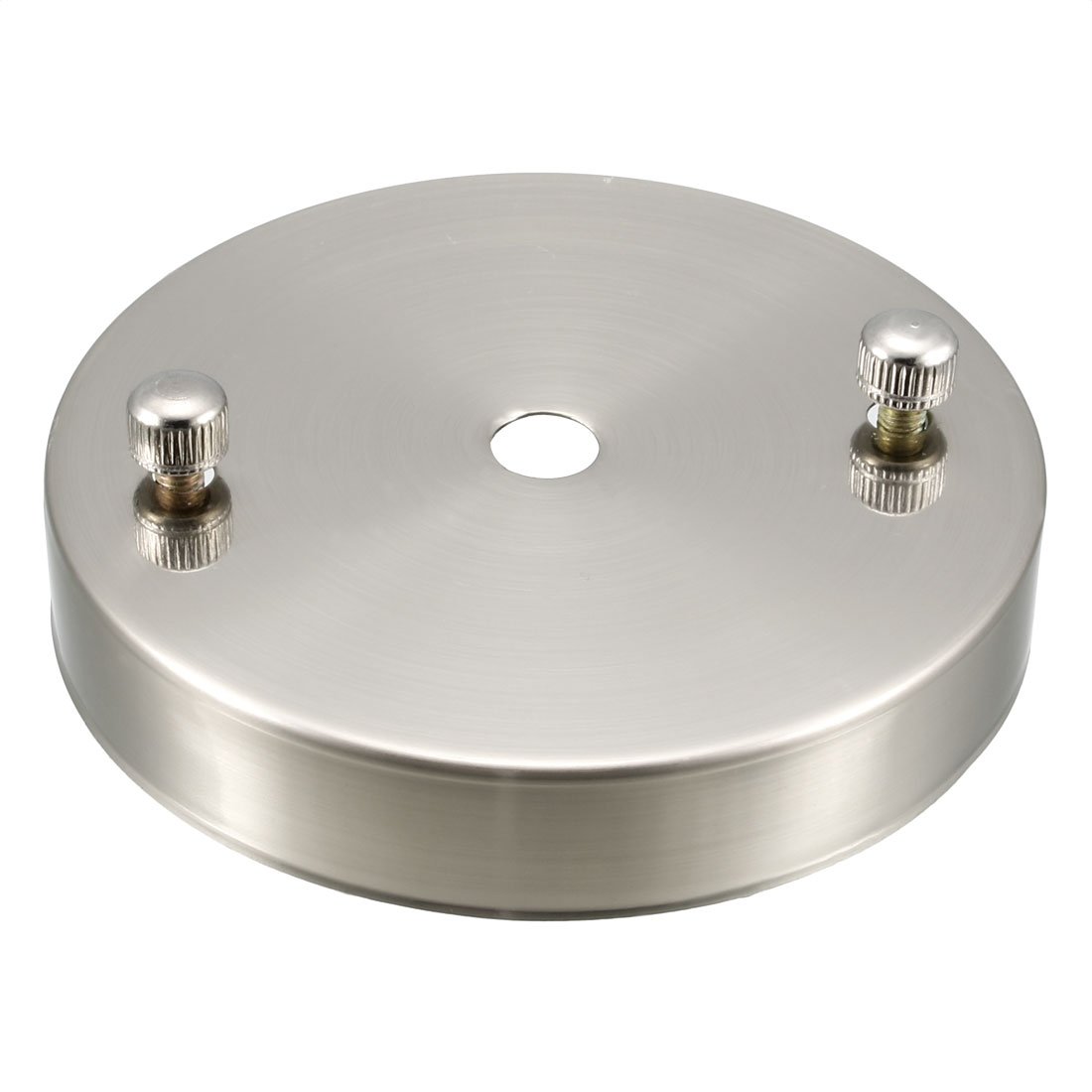sourcing map Retro Ceiling Light Plate Pointed Base Chassis Disc Pendant Accessories 100mmx20mm Nickel W Screw