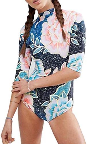 Women's One/Two Piece Printed Long Sleeve UV Protection Sun Protection Rash Guard UPF 50+ Swimwear Beachwear