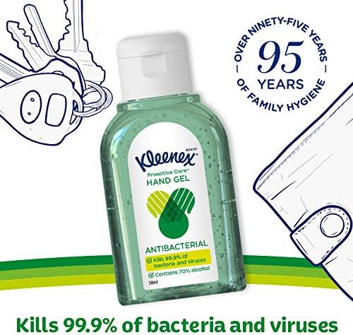 Kleenex Proactive Care Antibacterial Hand Gel, Kills 99.9 Percent of Bacteria and Viruses, Quick Drying, No Sticky Residue - Image 5
