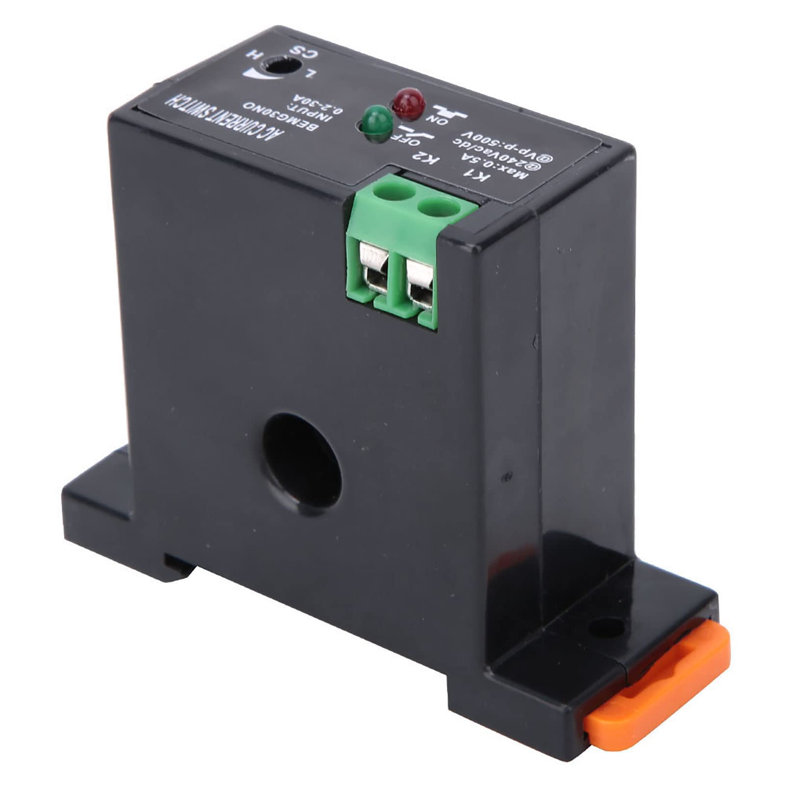40 400Hz AC Current Sensing Switch Flame Retardant High Reliability 0 . 2 30A Self Powered Sensing Switch DIN Rail Mount for Automated Industrial Equipment(Normally open)