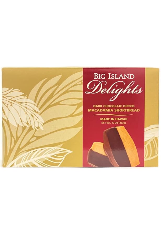 Amazon.com: Assorted Chocolate Dipped MACADAMIA SHORTBREAD - 10oz