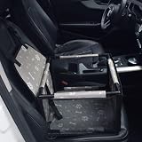 GoBuyer Waterproof Pet Car Seat Booster Carrier Grey Bone Medium 50x40cm view 3