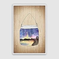 Framed Canvas Wall Art Bottle and Bulb Canvas Prints Home Artwork Decoration for Living Room,Bedroom - 16x24 inches