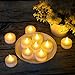 Eloer Tea Lights Flameless LED Tea Lights Candles 100 Pack, Flickering Warm Yellow 100+ Hours Battery-Powered Tealight Candle. Ideal for Party, Wedding, Birthday, Gifts and Home Decoration
