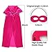 ANNTOY Princess Dress Up 7 Pcs Anna Costume Crown Gloves Wig Wand Cloak Mask Princess Accessories for Girls(Red)