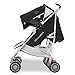 Maclaren Twin Techno Stroller- for Newborns+ Full-Featured, Lightweight, Compact, Easy to Maneuver. Fits in Standard doorways, Independent extendable Hoods, Reclining Seats. Acc. Included