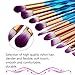 Eye Brush Set Unicorn,Molie Eyeliner Eyeshadow Blending Brush Makeup Tools Cosmetic Brushes Kit 10 PCS