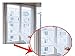 Kittymouse Anti Mosquito Bug Insect Fly Window Screen Mesh Net Curtain (2 Pcs, White)