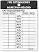 SmartSign Fire Extinguisher Tags & Records - 3 x 2.25 Inch Heavy Duty Aluminum, Pack of 10
