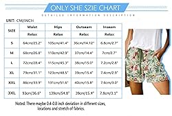ONLYSHE Women's Floral Shorts Athletic Workout