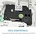 Compatible Ptouch Label Maker Tape, TZe-131 12mm 0.47 Inch Standard Laminated Black on Clear Compatible with Brother P Touch PTD210 PT1280 PT1880 Label Tape, 3-Pack