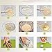 Cookie Press Cookie Stamp Cake Cutter Moon Cake Mold with 5 Stamps - Mid Autumn Festival DIY Mooncake Decoration 50g