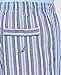 Nautica Men's Soft Woven 100% Cotton Elastic Waistband Sleep Pajama Pant, Striped Blue, Medium