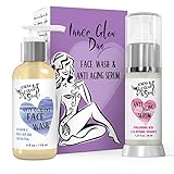 Face Wash & Hyaluronic Acid Serum With 2.5% Retinol, Skin Repair & Anti Aging Set - A Morning & Nighttime Anti-Oxidant Face Wash & Pro Hyaluronic Acid Face & Eye Serum Combo Kit