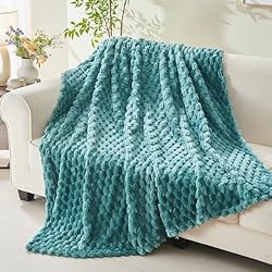 NEWCOSPLAY Super Soft Twin Blanket Light Teal