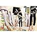 LOCOMO Women Floral Lace Crochet Sheer Thigh Legging Footless FFT004 (S to M)