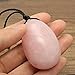 BANGCHIC Set of 3 Drilled Rose Crystal Quartz Jade Egg for Kegel Exercise Pelvic Floor Muscles Vaginal Exercise Yoni Egg Ben Wa Ball Health Care for Women Gift with Velvet Pouch