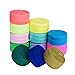 eBoot 25 Pieces Elastic Stretch Foldover Elastics Hair Ties Headbands, 25 Colors, 38 Inches by 3/5 Inch